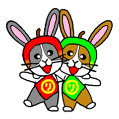 [LINEスタンプ] ラビリンとラビップルの画像（メイン）