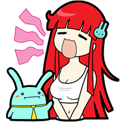 [LINEスタンプ] サチコと友達の画像（メイン）