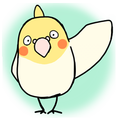 [LINEスタンプ] おちゃめなオカメインコの画像（メイン）