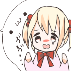 [LINEスタンプ] はなのあたま赤いおんなのこ