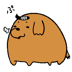 [LINEスタンプ] まげ犬