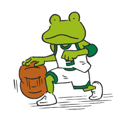 [LINEスタンプ] frog baller