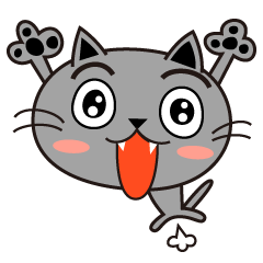 [LINEスタンプ] 黒ネコノコノコ