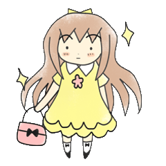 [LINEスタンプ] 絵本スタンプ～てっぺんりぼんの女の子～