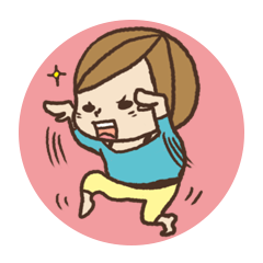 [LINEスタンプ] ツキイチしのぶちゃん