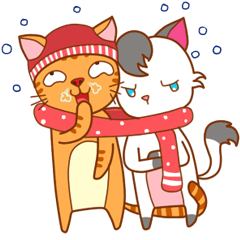 [LINEスタンプ] Meow in loveの画像（メイン）