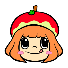 [LINEスタンプ] リンゴちゃん