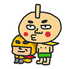 [LINEスタンプ] おっちょこヒーロー＆妖怪くんの画像（メイン）