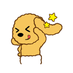 [LINEスタンプ] おむつ犬クッキーの日常