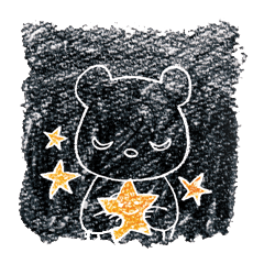 [LINEスタンプ] ミッカのクロクマの画像（メイン）