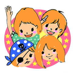 [LINEスタンプ] Girls Face