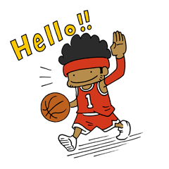 [LINEスタンプ] Afro Ballerの画像（メイン）