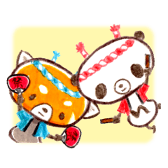 [LINEスタンプ] 祭りだパンダ！