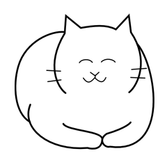 [LINEスタンプ] 白いねこ 1