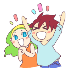 [LINEスタンプ] Paz And Lin