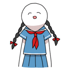 [LINEスタンプ] みんな女の子だよ！の画像（メイン）