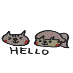 [LINEスタンプ] 手描きピンクの子（よく使う言葉）