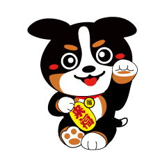 [LINEスタンプ] 三毛犬バニちゃん