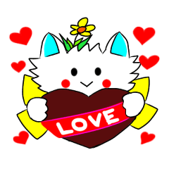 [LINEスタンプ] 子猫のプリンちゃん（日本語編）の画像（メイン）