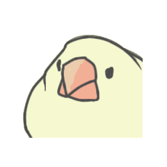 [LINEスタンプ] 不平不満文鳥