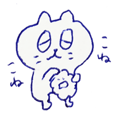 [LINEスタンプ] OMÖCHIのらくがきネコスタンプの画像（メイン）