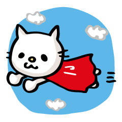 [LINEスタンプ] ちびねこマン