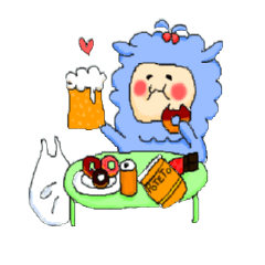 [LINEスタンプ] 干物アルパカ君