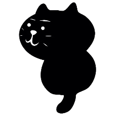 [LINEスタンプ] 黒ネコくんときどき白ネコちゃん