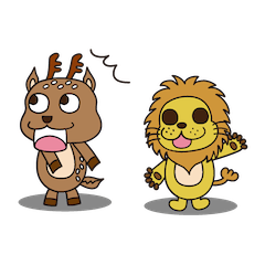[LINEスタンプ] ダジャレな動物たち(日常会話編)