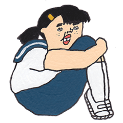 [LINEスタンプ] アユちゃんの画像（メイン）