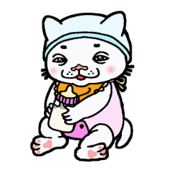 [LINEスタンプ] ニャロリン＆シャルロット etc.