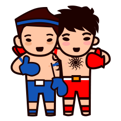 [LINEスタンプ] Muay Thai - Thai Boxing (EN)