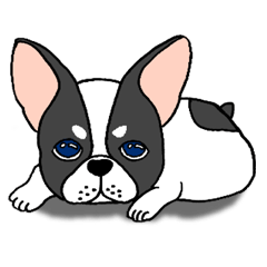 [LINEスタンプ] 子犬の豆太郎（Japanese ver.）の画像（メイン）