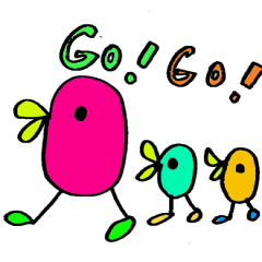 [LINEスタンプ] GO！ GO！ なっぴー