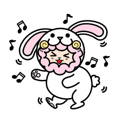 [LINEスタンプ] Costume Shy sheep