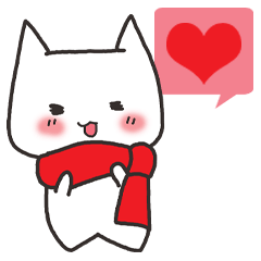 [LINEスタンプ] カラフルにゃんこ