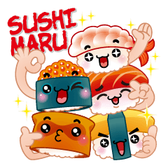 [LINEスタンプ] SUSHI MARU