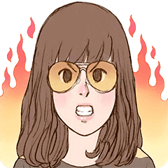 [LINEスタンプ] Girl's Power！