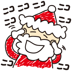 [LINEスタンプ] ほっこりサンタ。