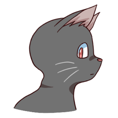 [LINEスタンプ] かわいい黒猫