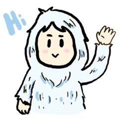 [LINEスタンプ] Cute Yeti ＆ Friends