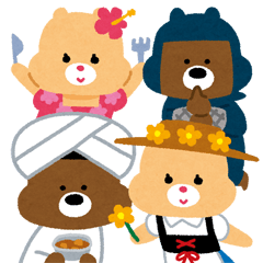 [LINEスタンプ] 世界のくまちゃんの画像（メイン）