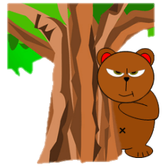 [LINEスタンプ] ヒグマの次郎の画像（メイン）