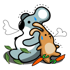 [LINEスタンプ] Kawaii Koala Mr Muddy Vol.1.0