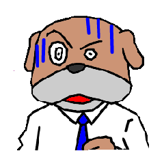 [LINEスタンプ] 働く犬男の悲劇