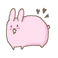 [LINEスタンプ] うさぎだよ