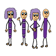[LINEスタンプ] Purple People 1
