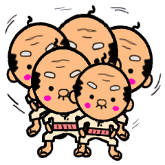 [LINEスタンプ] ファンキーGG(じぃじ)