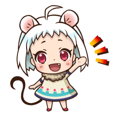 [LINEスタンプ] 子ねずみのこむぎの画像（メイン）