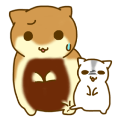 [LINEスタンプ] クロハラさんとハラグロさん